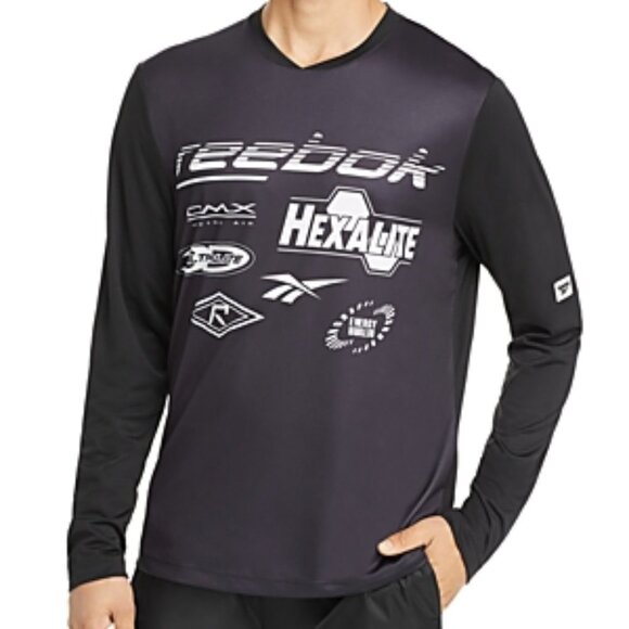 Reebok Mens Black Color Block Classic Fit Casual S - Picture 1 of 1